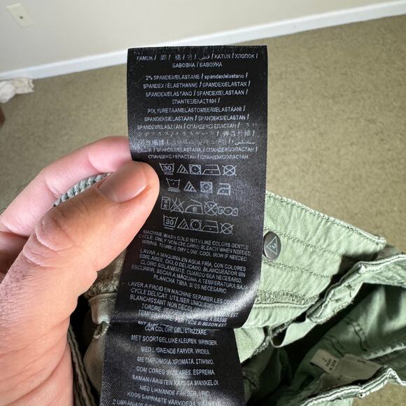 Guess Cargo Jogger Slim Olive Green Pants US Women's 2 - Picture 5 of 6